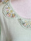 Pale Green Short Sleeve Sweater 1X