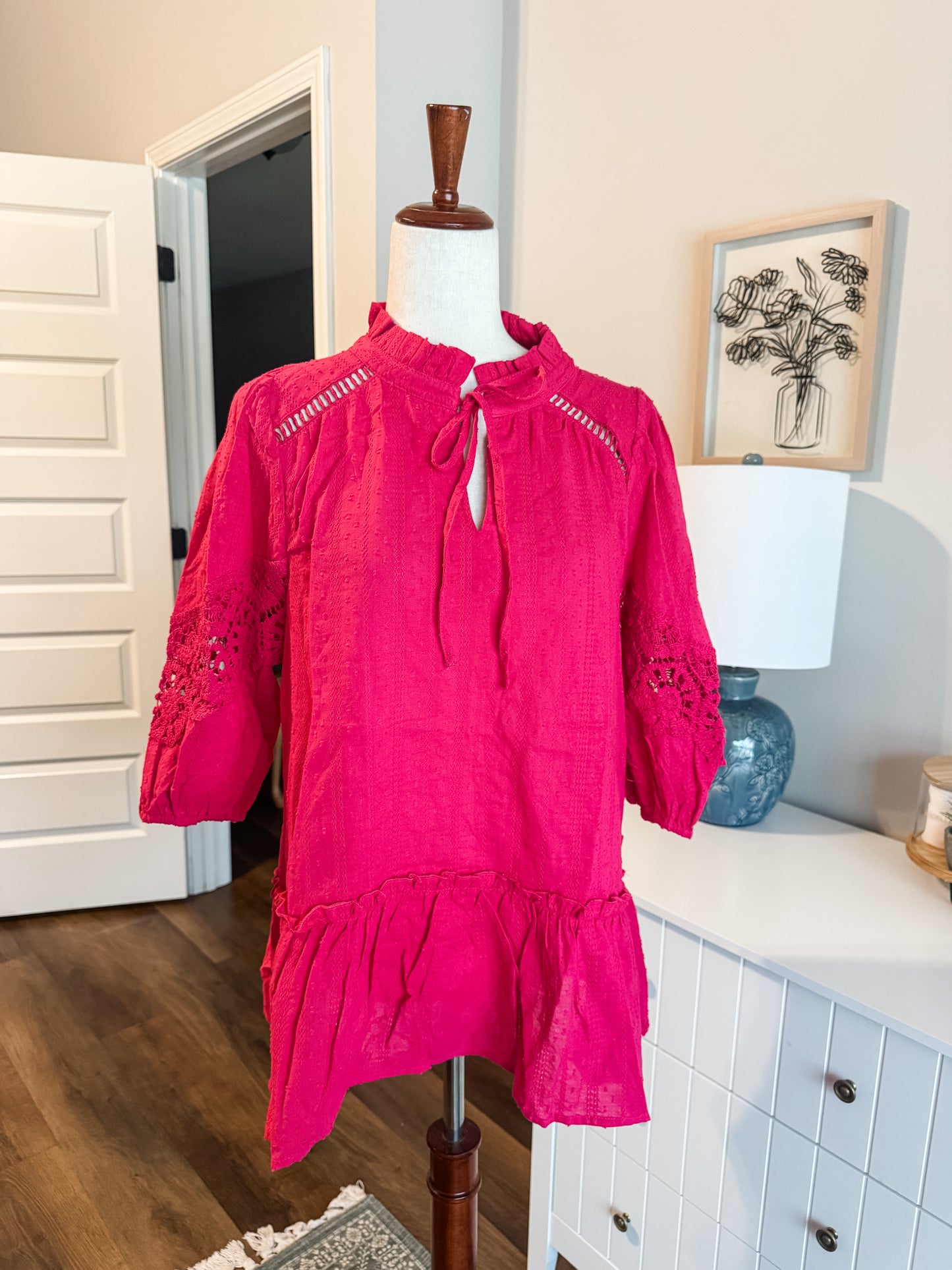NEW Hot Pink Cotton Top