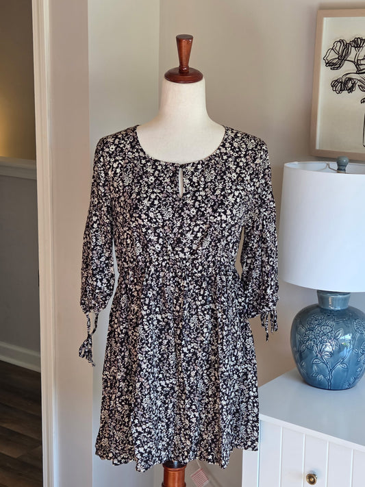 Black Print Tunic M