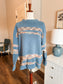Blue Sweater with Stripes S