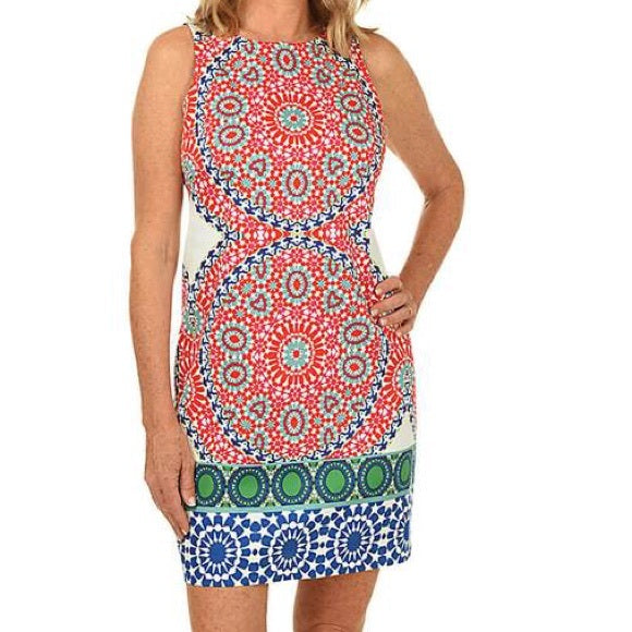 Multi Color Cotton Dress 22W