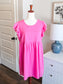 Pink Swiss Dotted Dress M