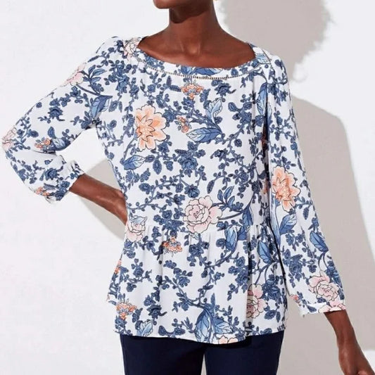 White Floral Top XSP