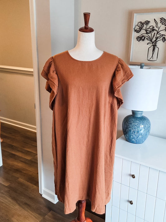 Rust Dress 2X