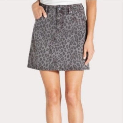 Gray Animal Print Skirt 25