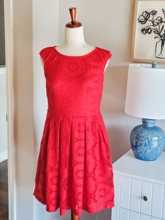 Red Lace Dress 8