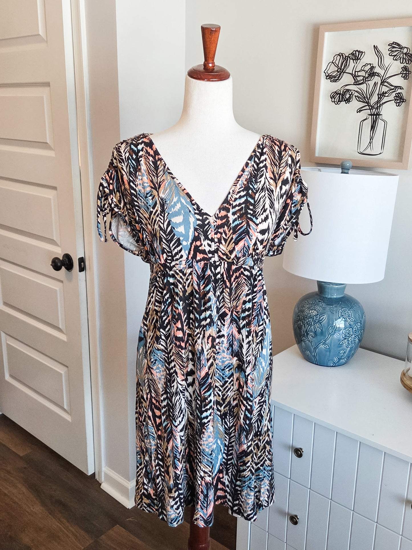 Multi Color Print Dress 6