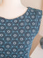 Teal Black Print Dress 6