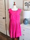 Magenta Eyelet Dress 12/14