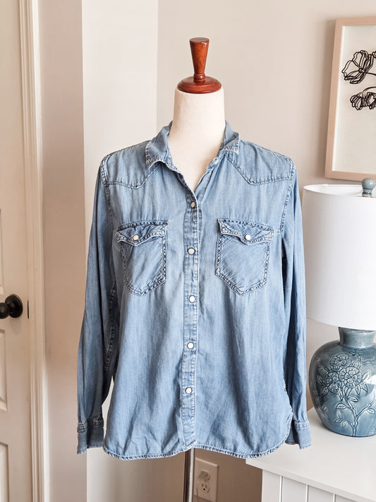 Denim Button Up L