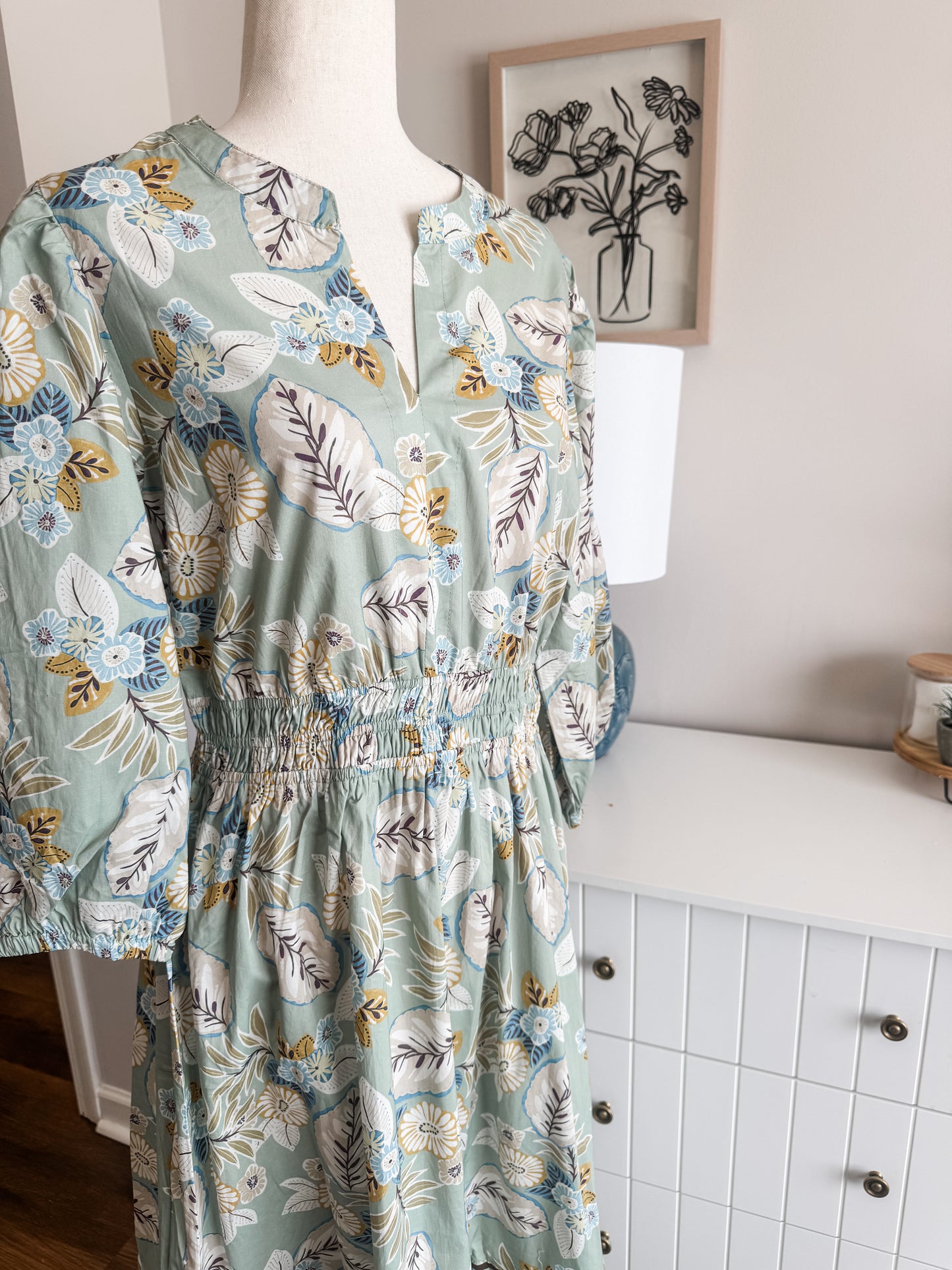 NEW Sage Floral Dress