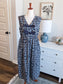 NEW Navy Floral Bow Dress