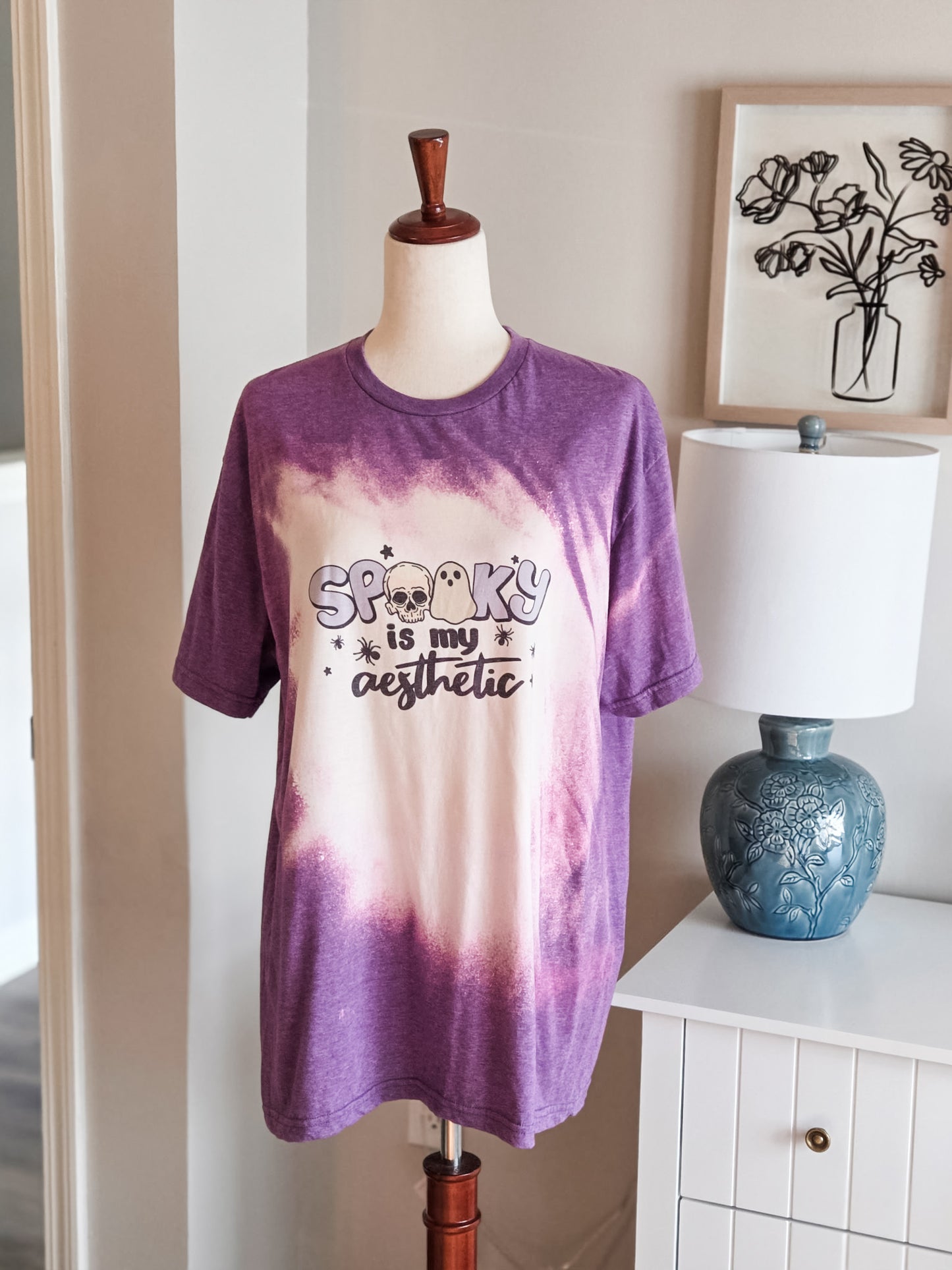 Purple “Spooky is My Aesthetic” Tee XL