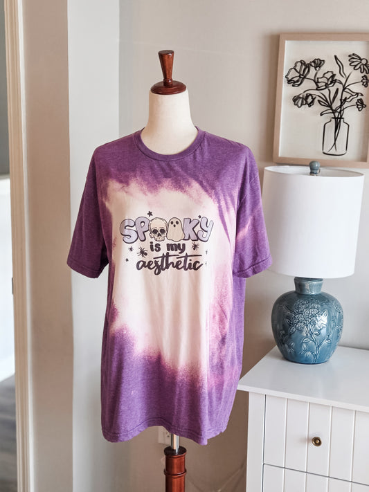 Purple “Spooky is My Aesthetic” Tee XL