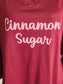Burgundy “Cinnamon Sugar” Top 1X