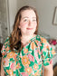 NEW Bright Green Floral Dress