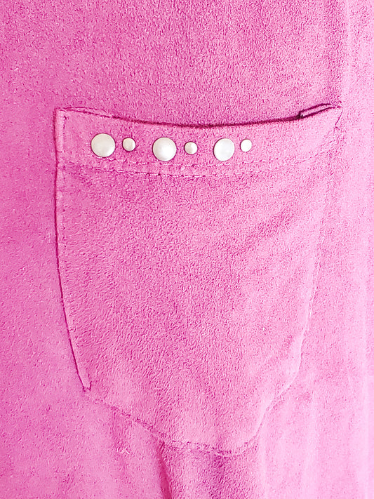 Dark Burgundy Knit Button Up L/XL