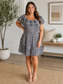 NWT Black White Houndstooth Dress L