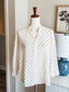 Cream Polka Dot Blouse S