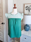 Green Two Tone Top S
