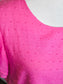 Pink Swiss Dotted Dress M