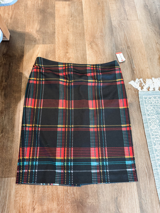 Multi Color Plaid Skirt 14