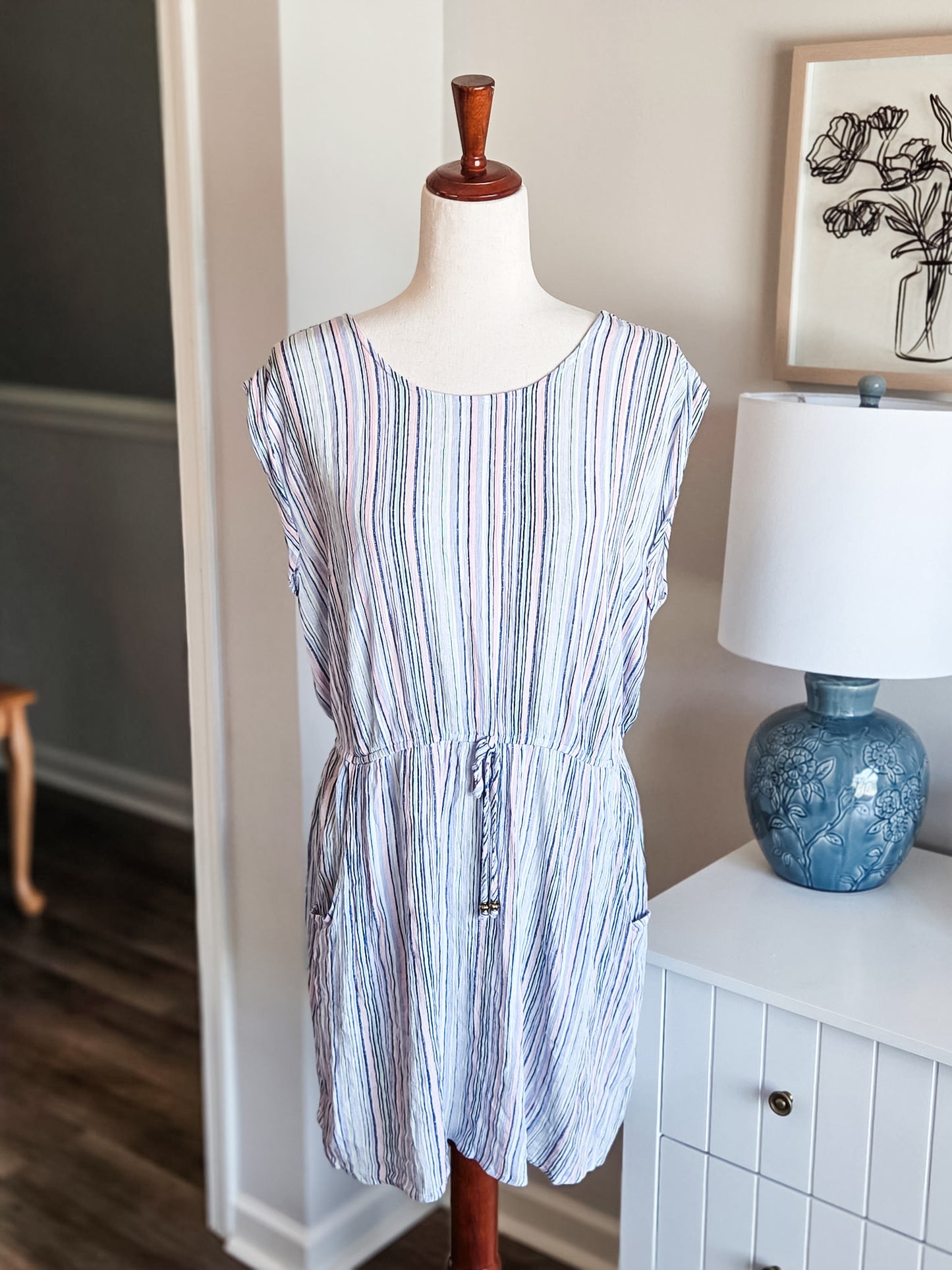 Multi Color Striped Dress XL