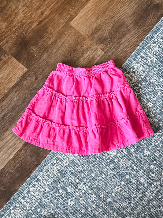 Pink Tiered Skirt Youth 6