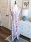 Pink Print Maternity Maxi Dress XXL