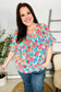 Multi Color Floral Top M