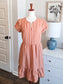 Orange Striped Dress S
