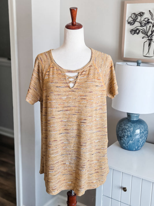 Yellow Multi Color Top L