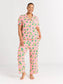 Pink Lemon Print Lounge Pants XS