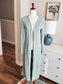 NEW Ice Mint Ribbed Duster Cardigan
