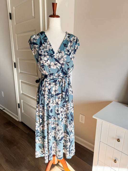 Blue Floral Dress 14