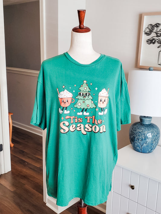 Green “Tis The Season” Tee XL