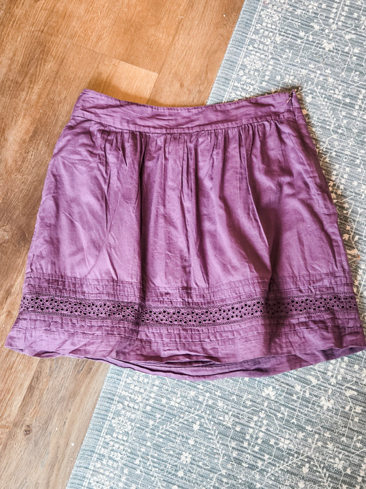 Purple Cotton Skirt 8
