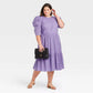 Purple Eyelet Dress XL