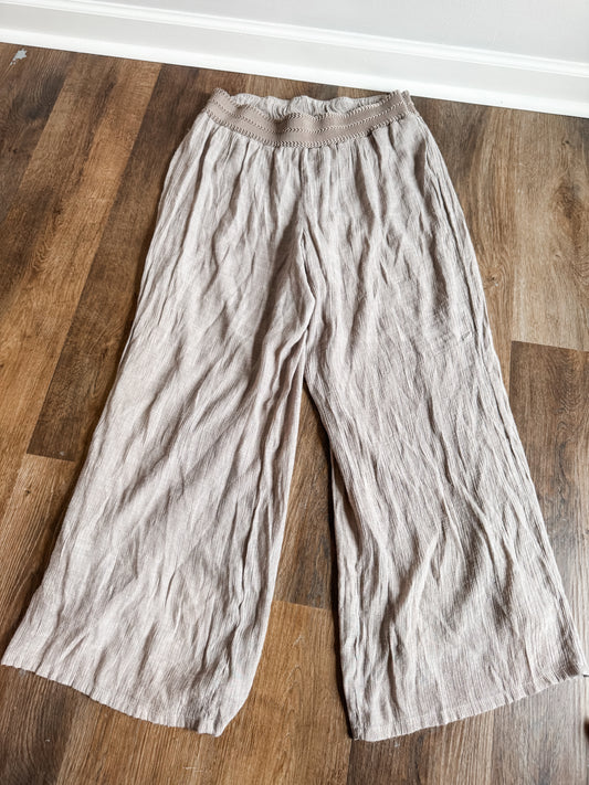 Brown Wide Leg Pants XL