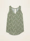 Green Floral Tank M