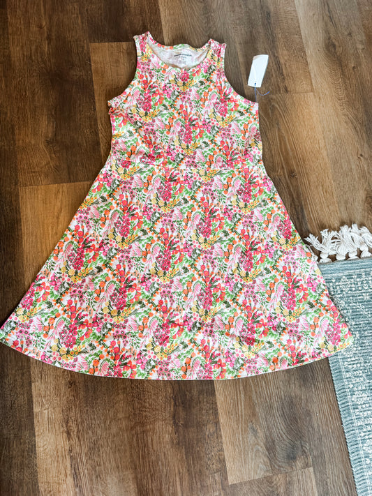 White Floral Dress Youth XL