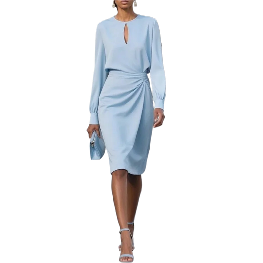 NWT Blue Twist Front Dress M