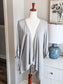 Gray Cardigan with Pretty Trim L