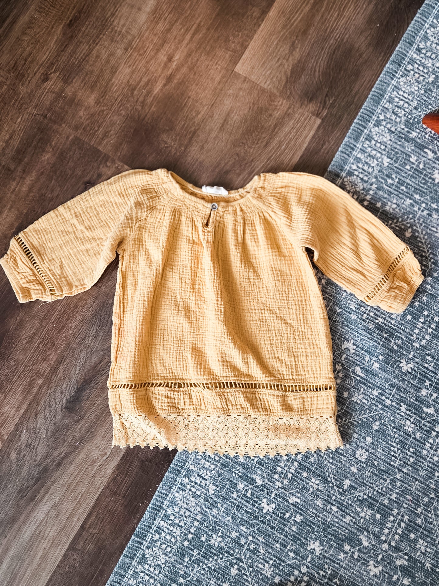 Mustard Cotton Top Youth 5/6
