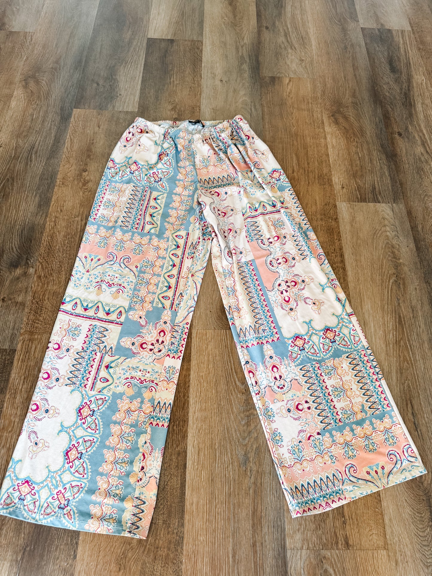 Multi Color Print Pants L