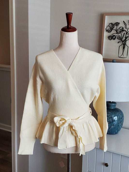 NEW V Neck Crop Sweater:: Black, Gray, Cream