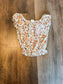 White Floral Top Youth 7/8