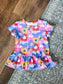 Multi Color Floral Top 4T