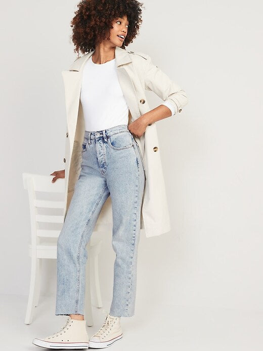 Acid Wash Straight Jeans 4P
