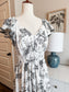 NEW Black White Toile Print Dress